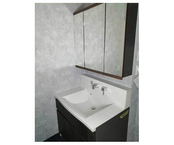 洗面化粧台交換工事